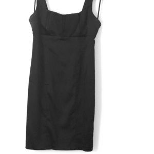 Calvin Klein black silky cocktail dress